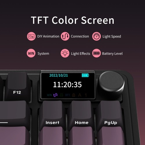 Ajazz AK870 TKL PLUS Pink en Guatemala | All In-GT