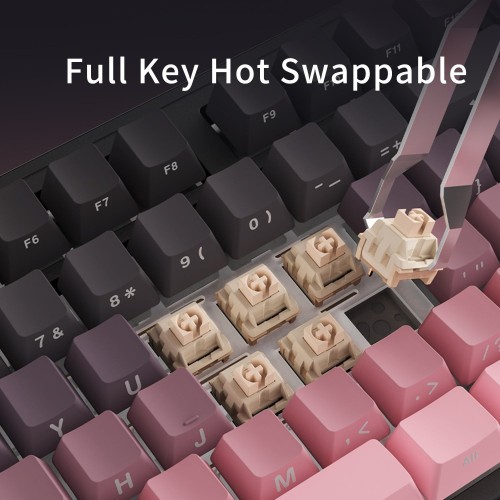 Ajazz AK870 TKL PLUS Pink en Guatemala | All In-GT