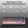 Ajazz AK820 MAX Ultra HE Rosado Tri Mode en Guatemala | All In-GT