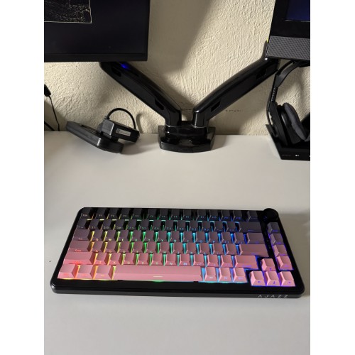 Ajazz AK820 Max Rosado Tri Mode en Guatemala | All In-GT