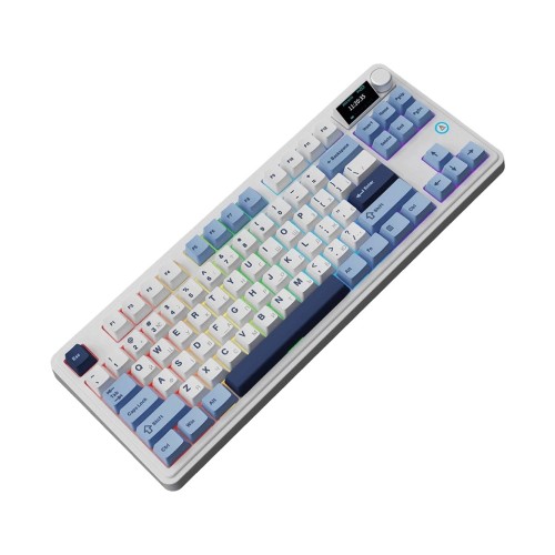 Ajazz AK870 TKL PLUS Azul y Blanco en Guatemala | All In-GT