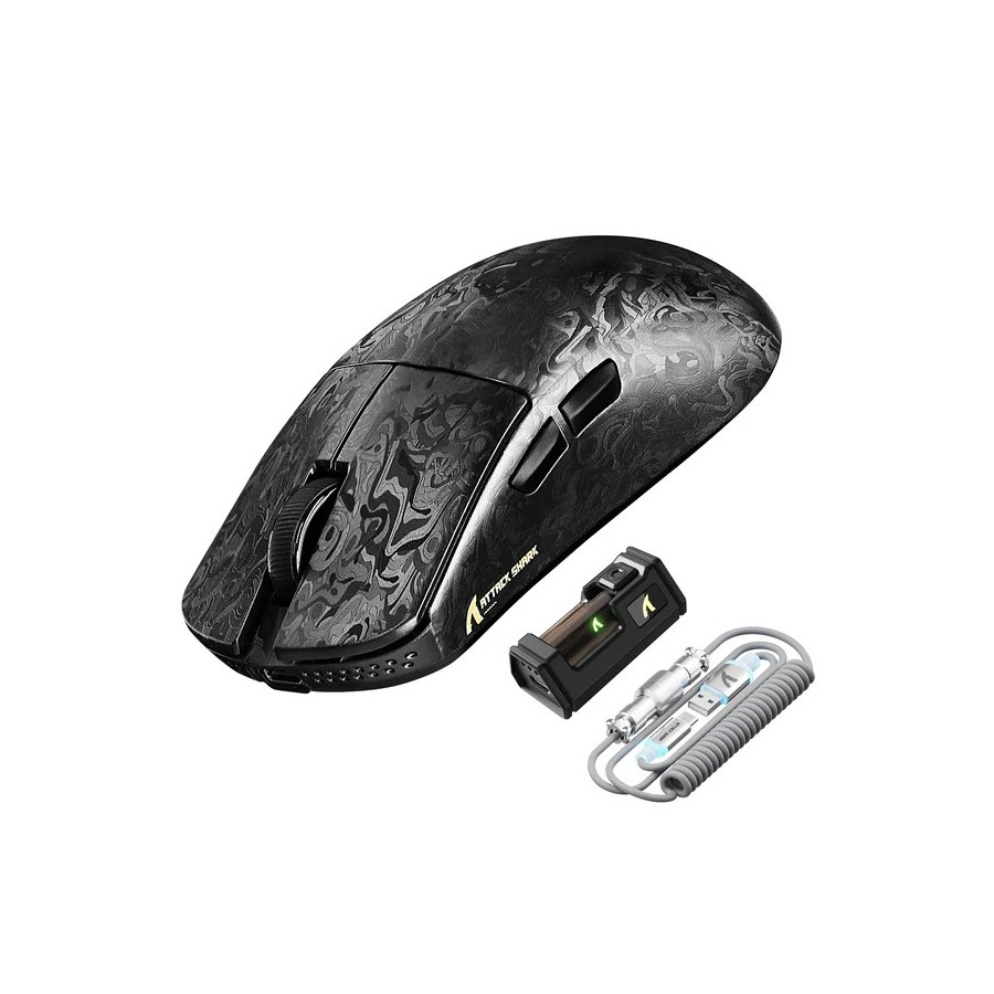 Attack Shark R11 Ultra Fibra de Carbono (Forged Black)