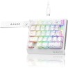Ajazz AK029 White con líneas negras