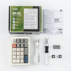 Epomaker EK21 - White Retro, Wisteria Linear Switch V2