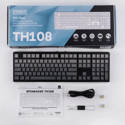 Epomaker TH108 - Black, Sea Salt Silent Switch
