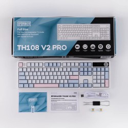 Epomaker TH108 V2 Pro - Blue, Sea Salt Silent Switch