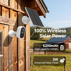 Laxihub Cámara Solar Exterior 2K 3MP | All In GT