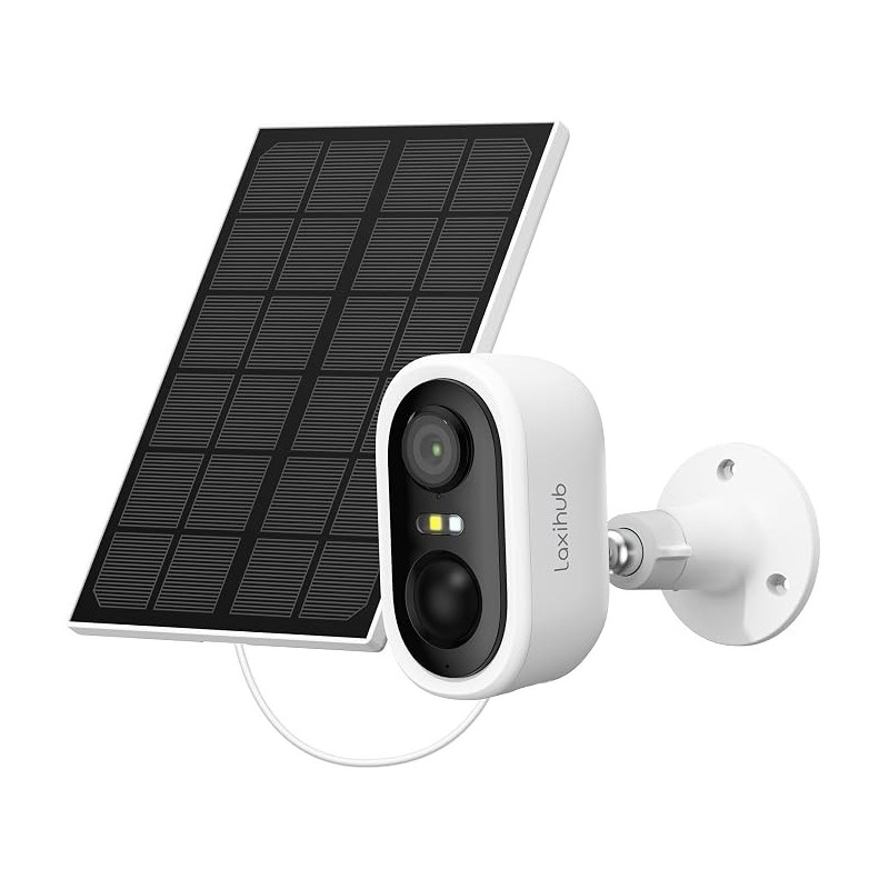 Laxihub Cámara Solar Exterior 2K 3MP | All In GT