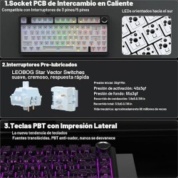 Aula F75 - Contorno de Negro, Star Vector Switch | All In GT