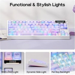 Epomaker G84 Pro Púrpura con keycaps de silicona | All In GT