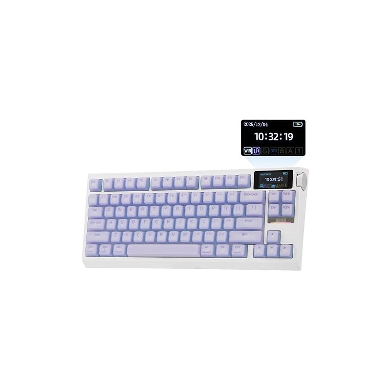 Epomaker G84 Pro Púrpura con keycaps de silicona | All In GT