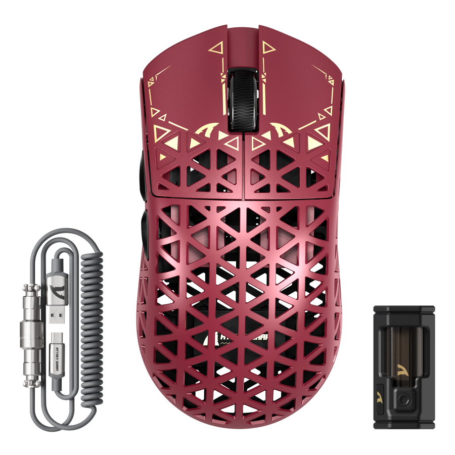 Attack Shark R5 Ultra Rojo 8K Wireless